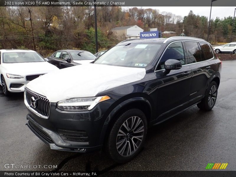 Savile Gray Metallic / Charcoal 2021 Volvo XC90 T6 AWD Momentum