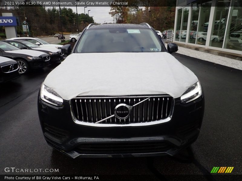 Savile Gray Metallic / Charcoal 2021 Volvo XC90 T6 AWD Momentum