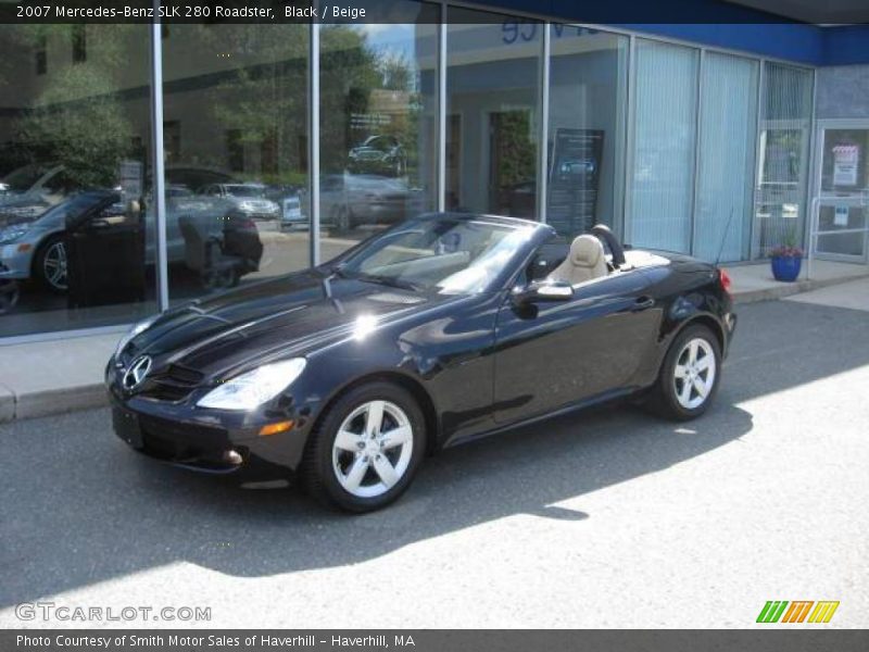 Black / Beige 2007 Mercedes-Benz SLK 280 Roadster