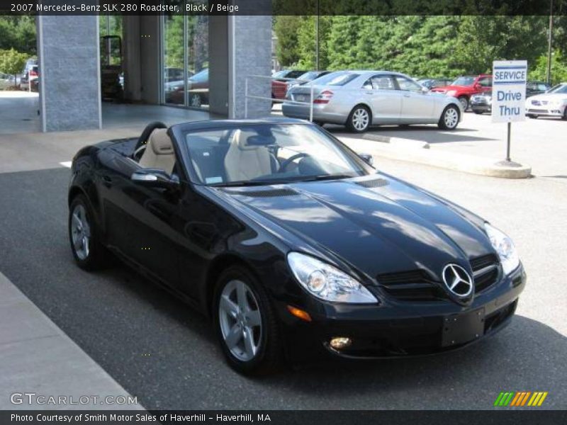 Black / Beige 2007 Mercedes-Benz SLK 280 Roadster