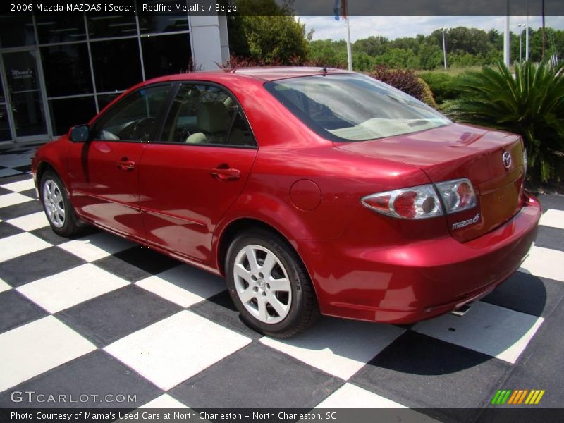 Redfire Metallic / Beige 2006 Mazda MAZDA6 i Sedan