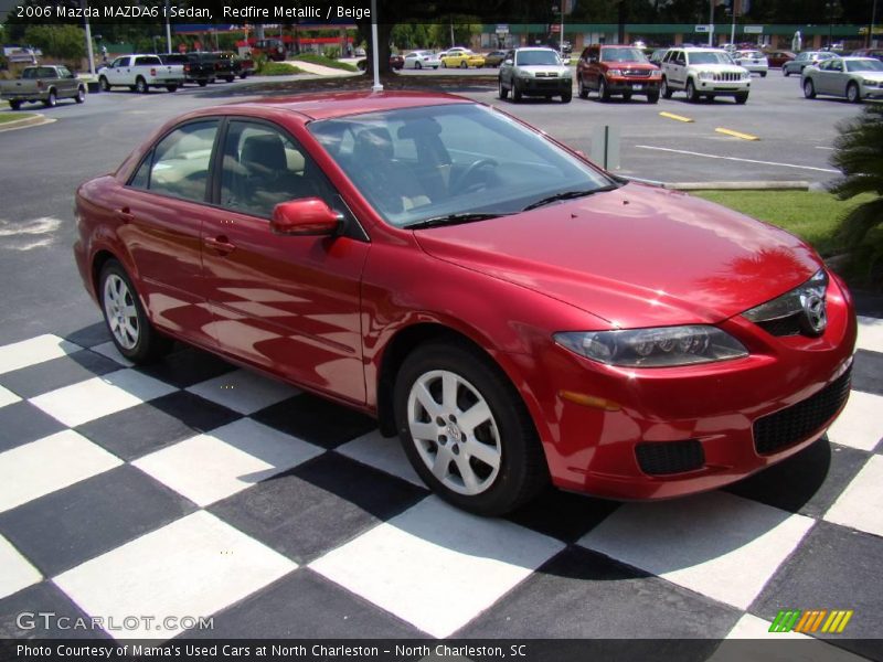Redfire Metallic / Beige 2006 Mazda MAZDA6 i Sedan