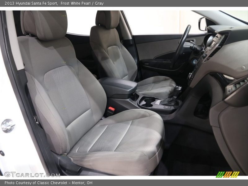 Frost White Pearl / Gray 2013 Hyundai Santa Fe Sport