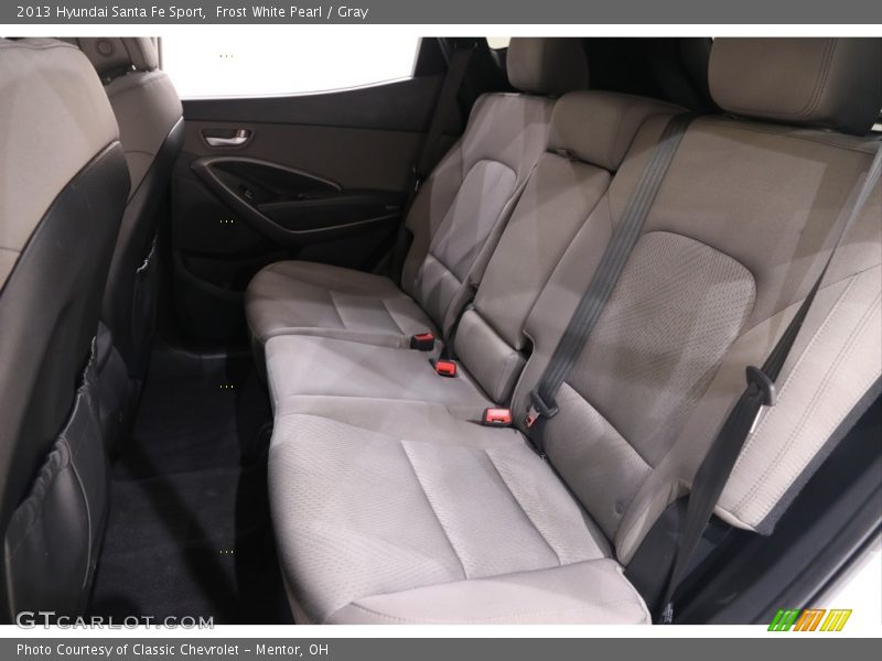 Frost White Pearl / Gray 2013 Hyundai Santa Fe Sport