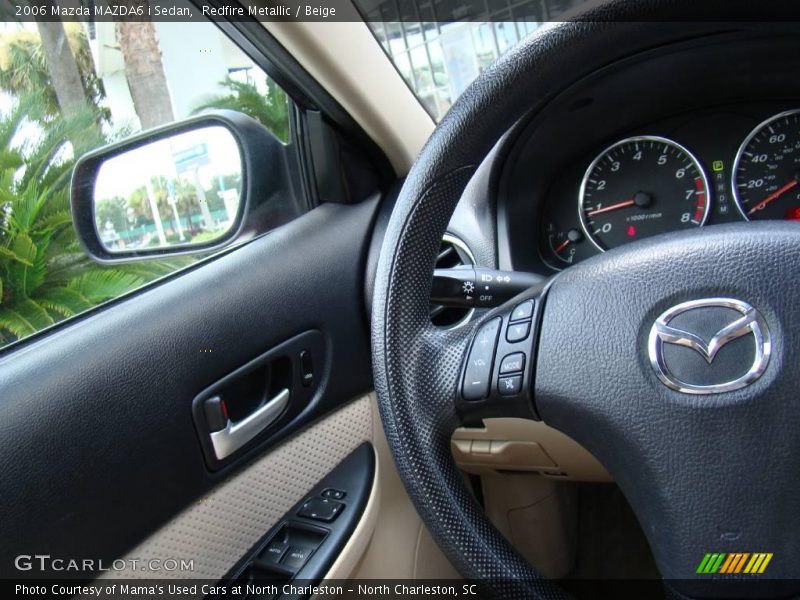 Redfire Metallic / Beige 2006 Mazda MAZDA6 i Sedan