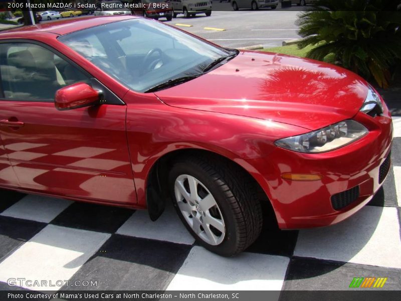 Redfire Metallic / Beige 2006 Mazda MAZDA6 i Sedan