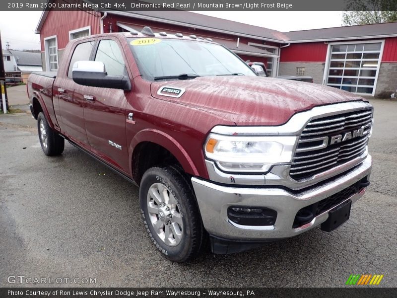 Delmonico Red Pearl / Mountain Brown/Light Frost Beige 2019 Ram 2500 Laramie Mega Cab 4x4