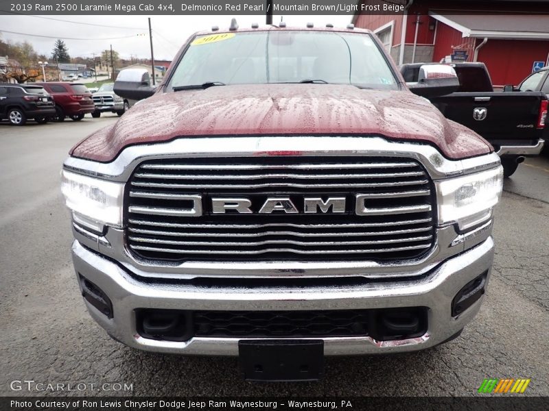 Delmonico Red Pearl / Mountain Brown/Light Frost Beige 2019 Ram 2500 Laramie Mega Cab 4x4