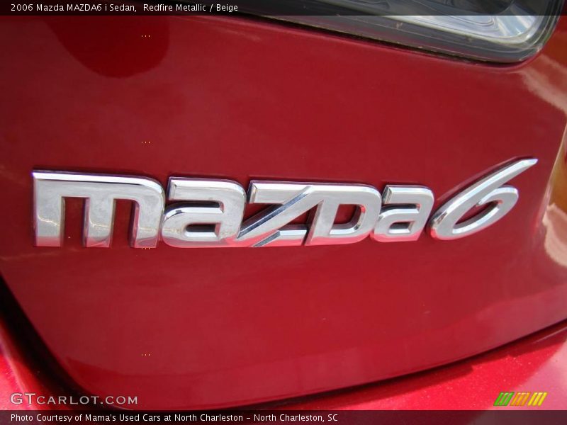 Redfire Metallic / Beige 2006 Mazda MAZDA6 i Sedan