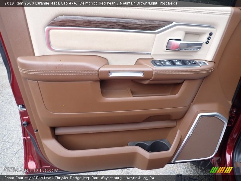 Delmonico Red Pearl / Mountain Brown/Light Frost Beige 2019 Ram 2500 Laramie Mega Cab 4x4