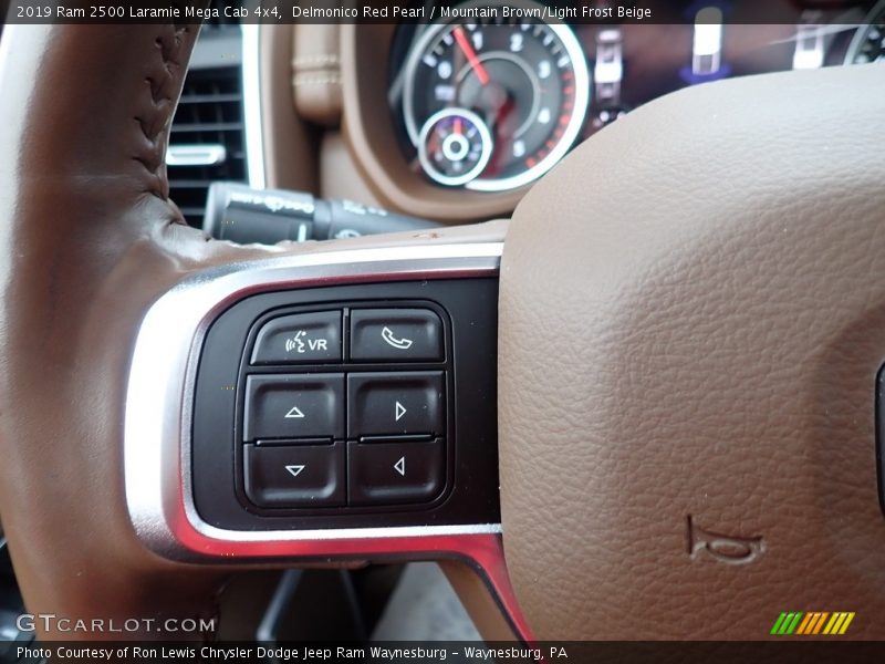 Delmonico Red Pearl / Mountain Brown/Light Frost Beige 2019 Ram 2500 Laramie Mega Cab 4x4