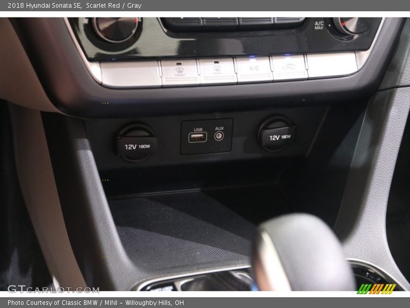 Scarlet Red / Gray 2018 Hyundai Sonata SE
