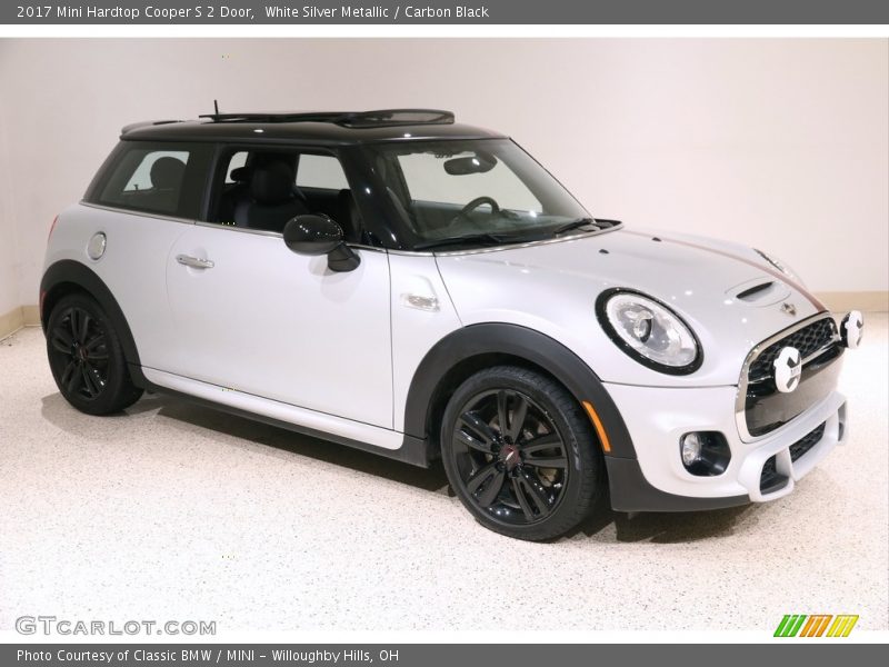 White Silver Metallic / Carbon Black 2017 Mini Hardtop Cooper S 2 Door