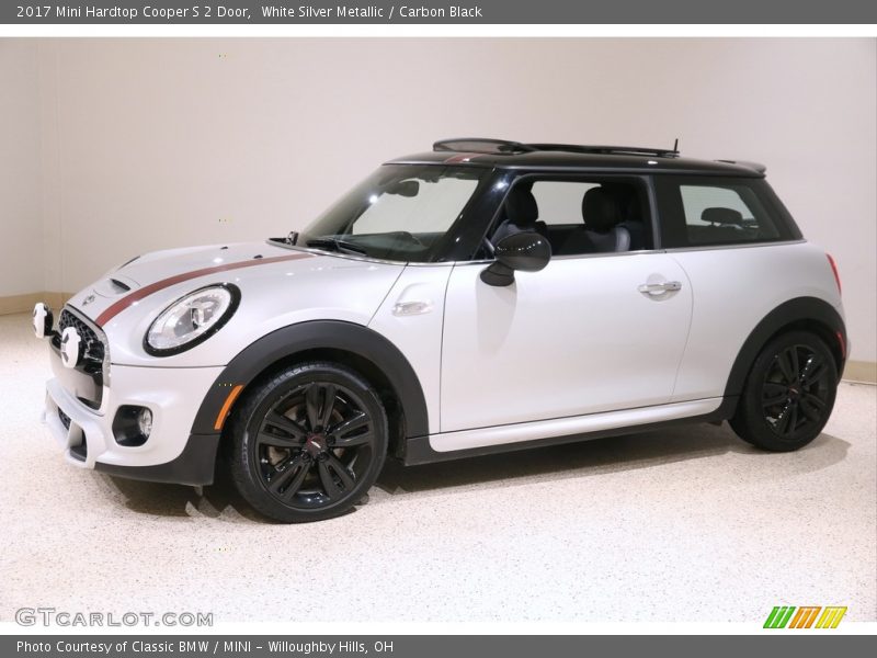 White Silver Metallic / Carbon Black 2017 Mini Hardtop Cooper S 2 Door