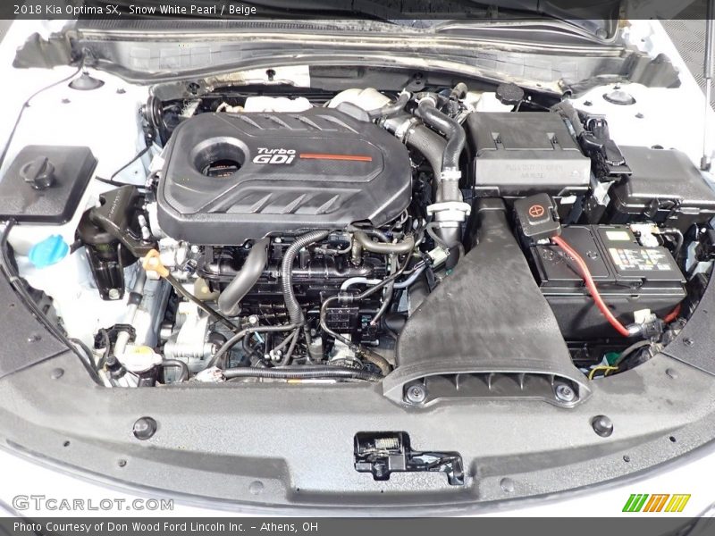  2018 Optima SX Engine - 2.0 Liter GDI Turbocharged DOHC 16-Valve CVVT 4 Cylinder
