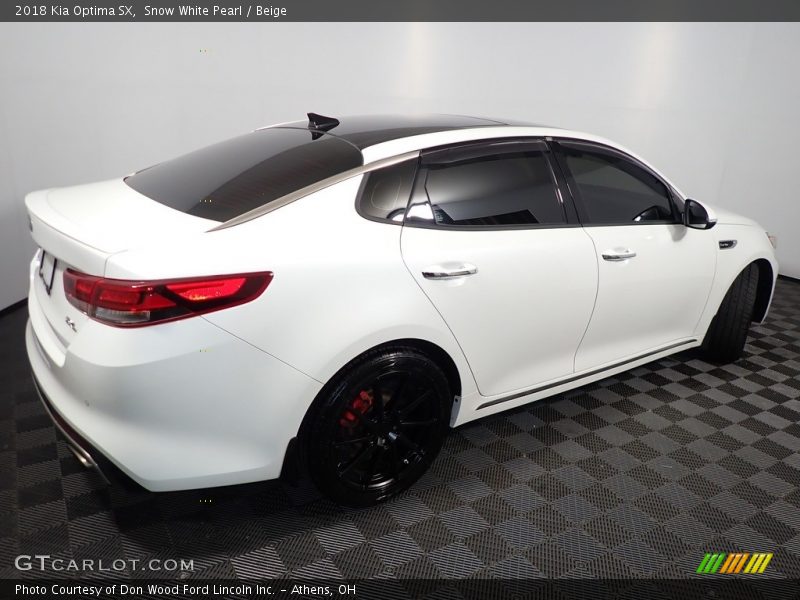 Snow White Pearl / Beige 2018 Kia Optima SX