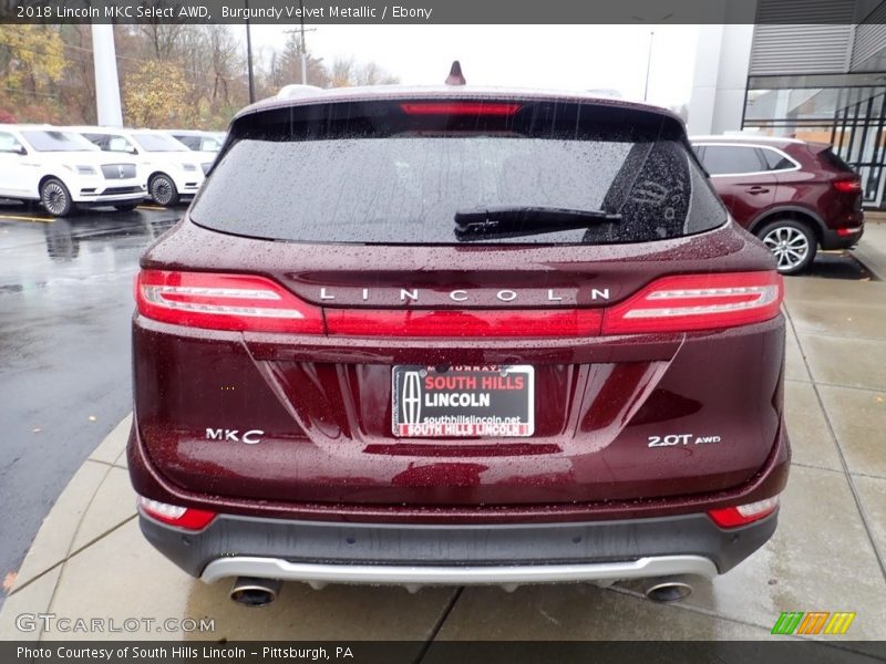 Burgundy Velvet Metallic / Ebony 2018 Lincoln MKC Select AWD