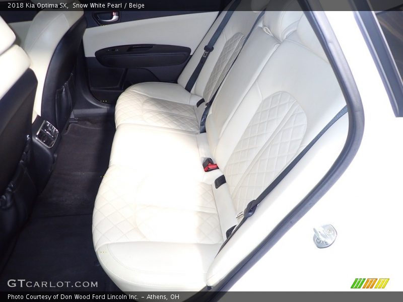 Rear Seat of 2018 Optima SX