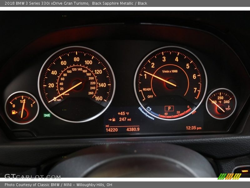Black Sapphire Metallic / Black 2018 BMW 3 Series 330i xDrive Gran Turismo