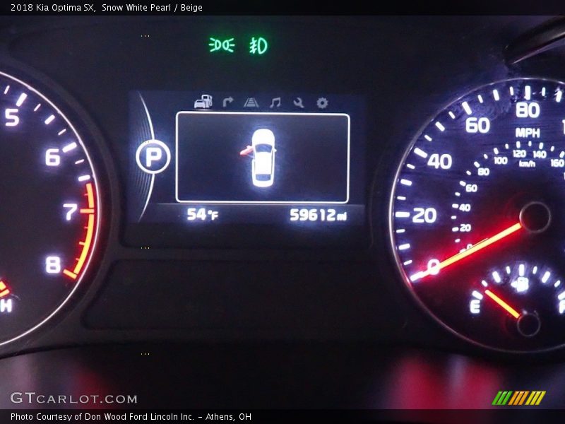 Snow White Pearl / Beige 2018 Kia Optima SX