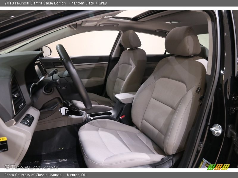 Phantom Black / Gray 2018 Hyundai Elantra Value Edition