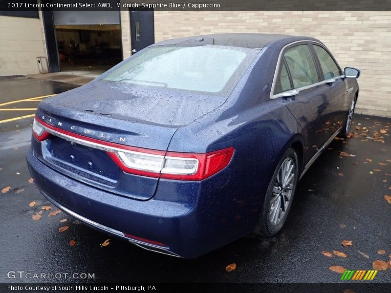 Midnight Sapphire Blue / Cappuccino 2017 Lincoln Continental Select AWD