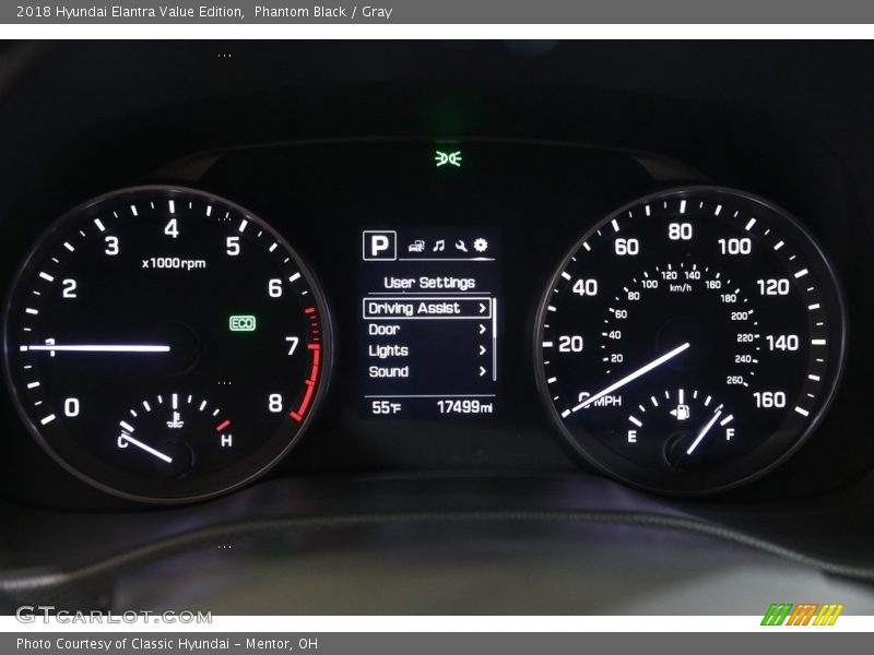 Phantom Black / Gray 2018 Hyundai Elantra Value Edition