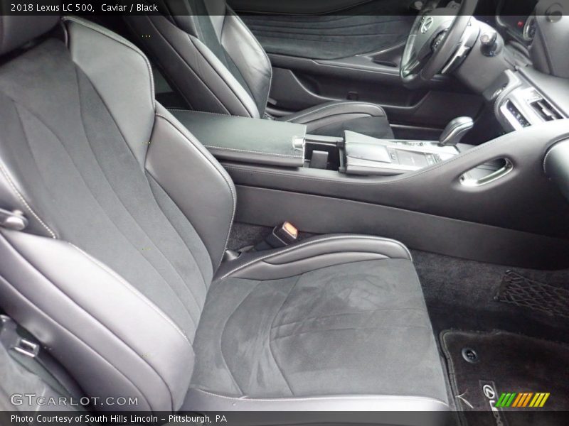 Front Seat of 2018 LC 500