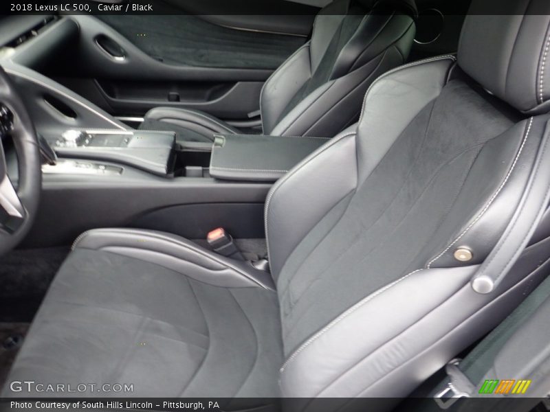 Front Seat of 2018 LC 500