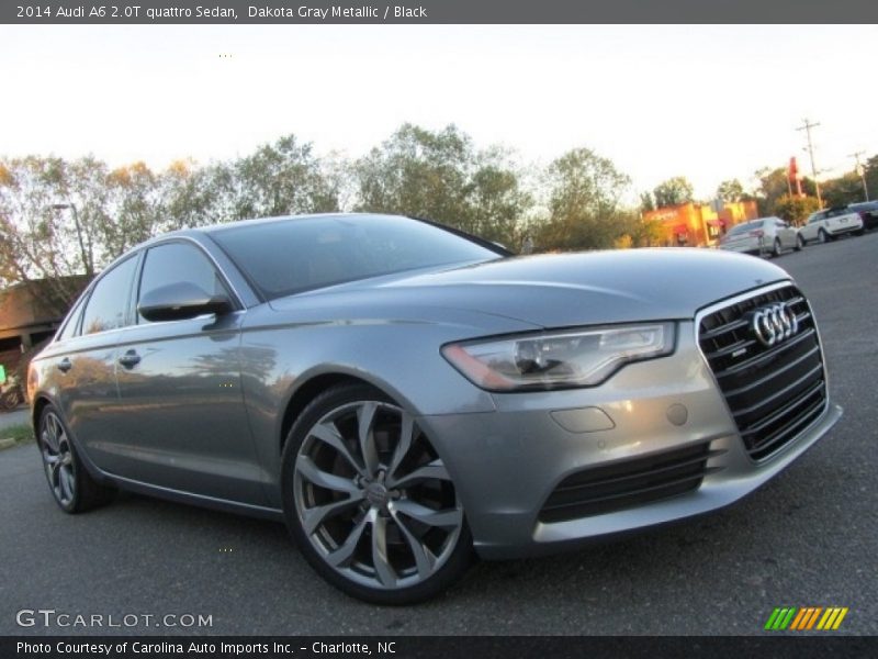 Dakota Gray Metallic / Black 2014 Audi A6 2.0T quattro Sedan