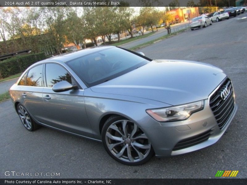 Dakota Gray Metallic / Black 2014 Audi A6 2.0T quattro Sedan