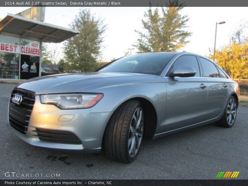 Dakota Gray Metallic / Black 2014 Audi A6 2.0T quattro Sedan