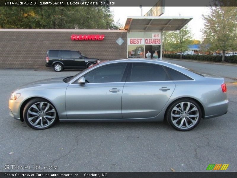 Dakota Gray Metallic / Black 2014 Audi A6 2.0T quattro Sedan