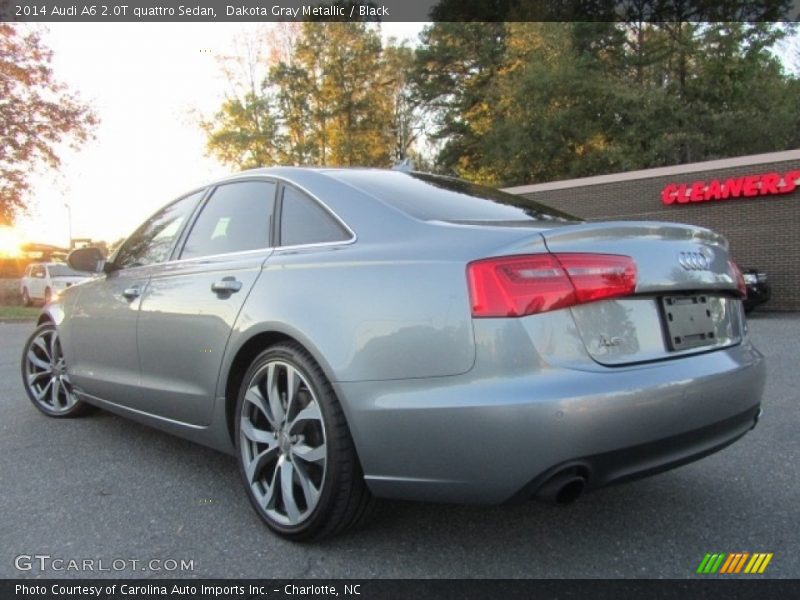 Dakota Gray Metallic / Black 2014 Audi A6 2.0T quattro Sedan