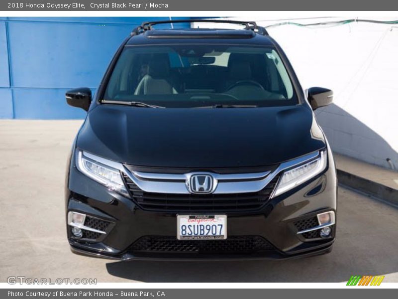 Crystal Black Pearl / Mocha 2018 Honda Odyssey Elite