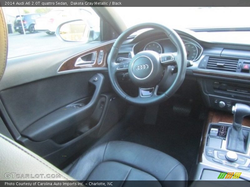 Dakota Gray Metallic / Black 2014 Audi A6 2.0T quattro Sedan