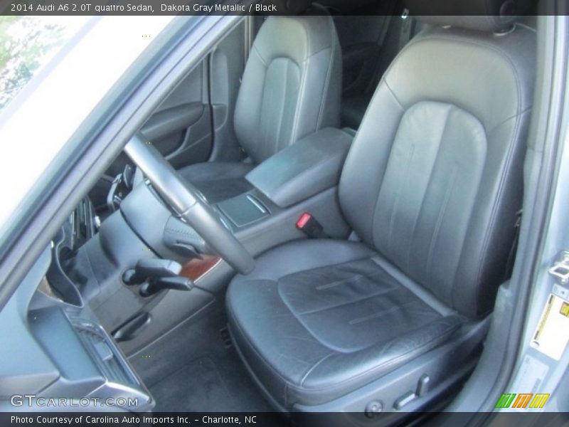 Dakota Gray Metallic / Black 2014 Audi A6 2.0T quattro Sedan