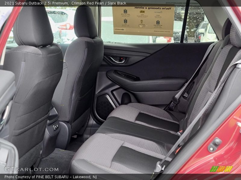 Rear Seat of 2021 Outback 2.5i Premium