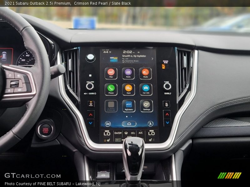 Controls of 2021 Outback 2.5i Premium