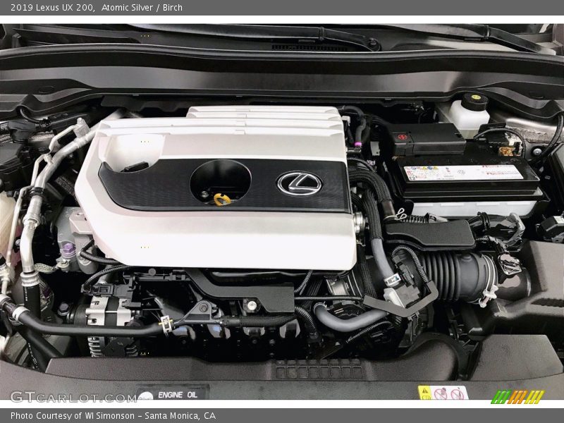  2019 UX 200 Engine - 2.0 Liter DOHC 16-Valve VVT-i 4 Cylinder