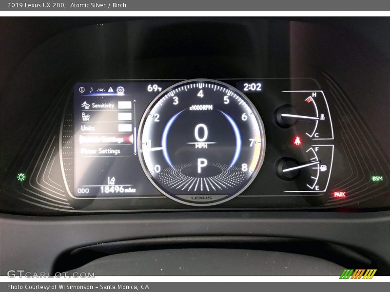 2019 UX 200 200 Gauges