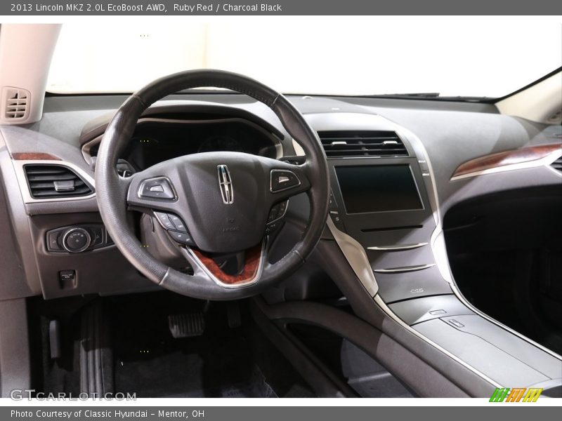 Ruby Red / Charcoal Black 2013 Lincoln MKZ 2.0L EcoBoost AWD