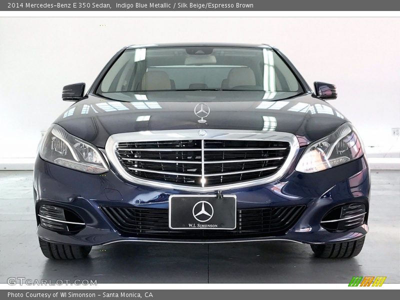 Indigo Blue Metallic / Silk Beige/Espresso Brown 2014 Mercedes-Benz E 350 Sedan