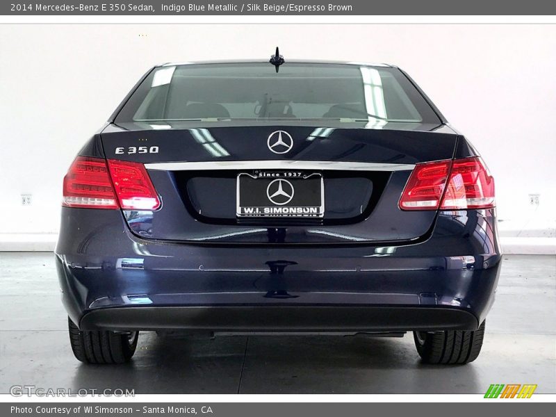 Indigo Blue Metallic / Silk Beige/Espresso Brown 2014 Mercedes-Benz E 350 Sedan