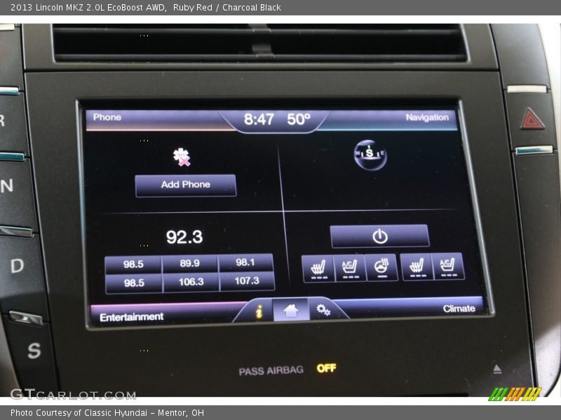 Ruby Red / Charcoal Black 2013 Lincoln MKZ 2.0L EcoBoost AWD