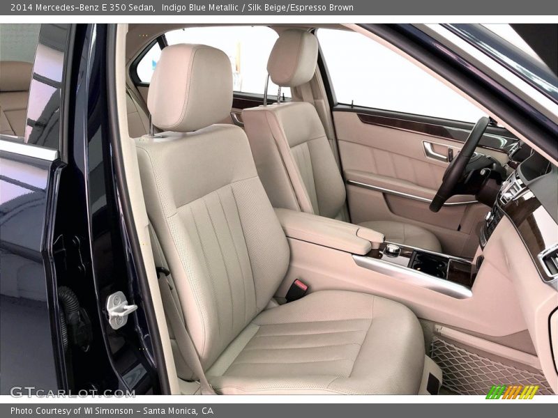 Indigo Blue Metallic / Silk Beige/Espresso Brown 2014 Mercedes-Benz E 350 Sedan
