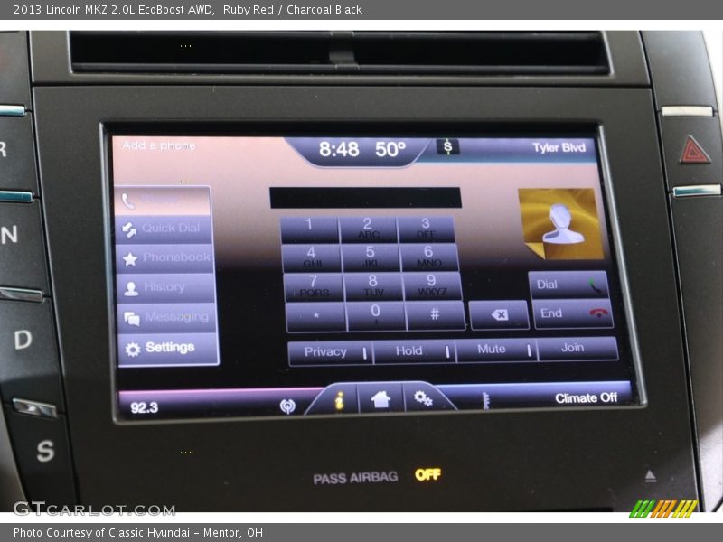 Ruby Red / Charcoal Black 2013 Lincoln MKZ 2.0L EcoBoost AWD