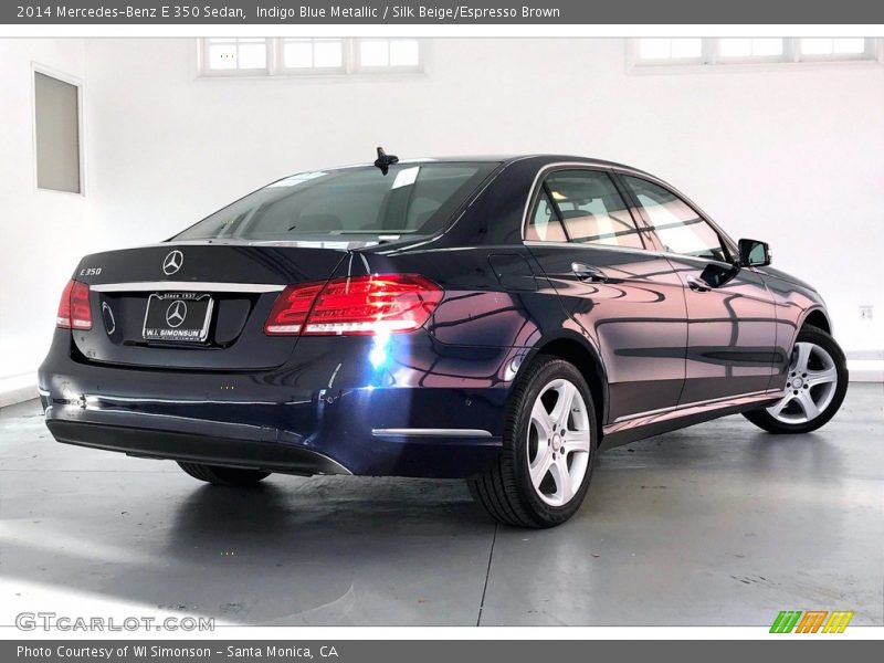 Indigo Blue Metallic / Silk Beige/Espresso Brown 2014 Mercedes-Benz E 350 Sedan