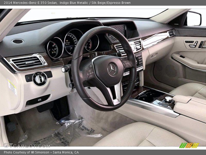 Indigo Blue Metallic / Silk Beige/Espresso Brown 2014 Mercedes-Benz E 350 Sedan