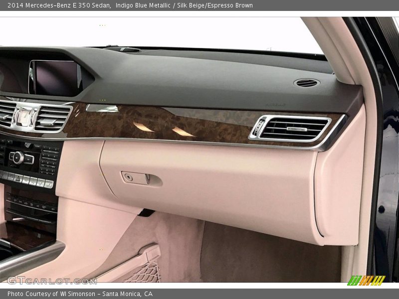 Indigo Blue Metallic / Silk Beige/Espresso Brown 2014 Mercedes-Benz E 350 Sedan